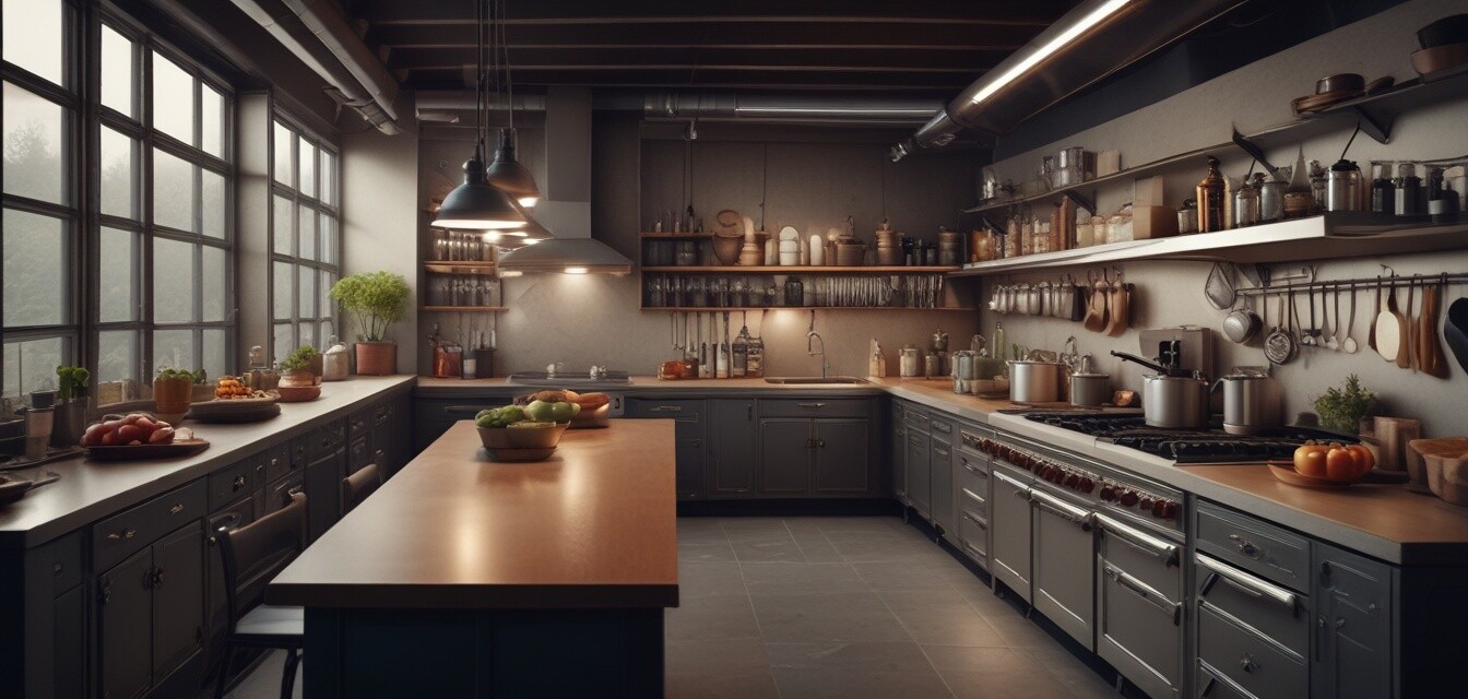 Commercial kitchen layout